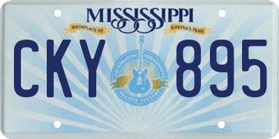 MS license plate CKY895