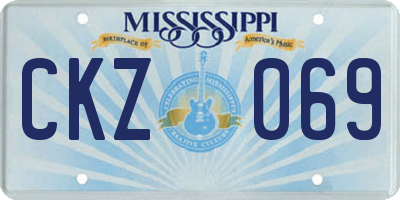 MS license plate CKZ069