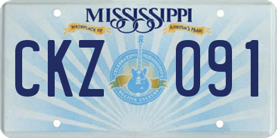 MS license plate CKZ091