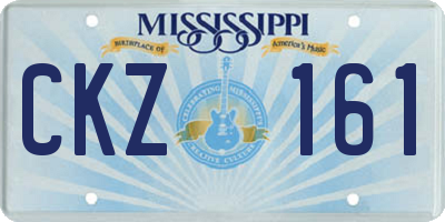MS license plate CKZ161