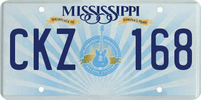 MS license plate CKZ168