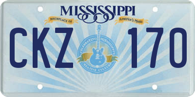MS license plate CKZ170