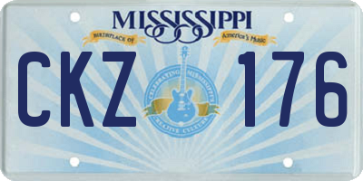 MS license plate CKZ176
