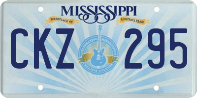 MS license plate CKZ295