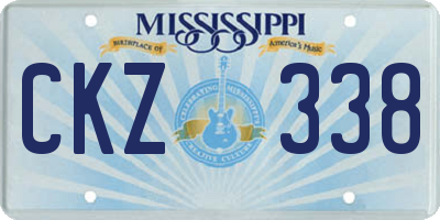 MS license plate CKZ338