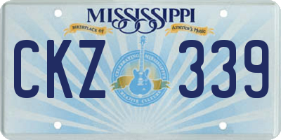 MS license plate CKZ339