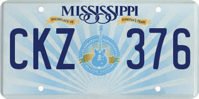 MS license plate CKZ376