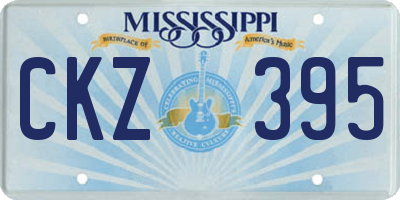 MS license plate CKZ395
