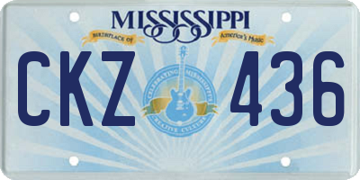 MS license plate CKZ436