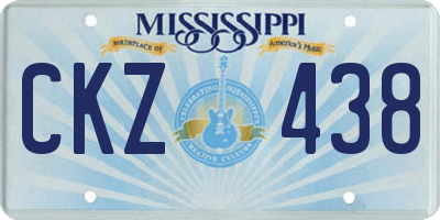 MS license plate CKZ438