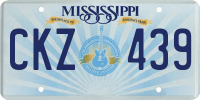 MS license plate CKZ439
