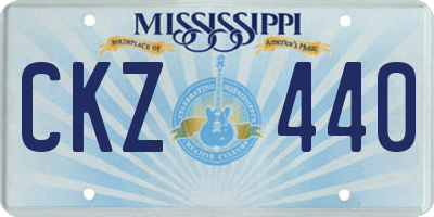 MS license plate CKZ440