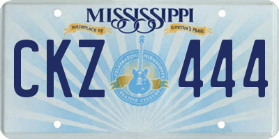 MS license plate CKZ444