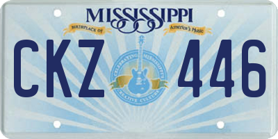 MS license plate CKZ446
