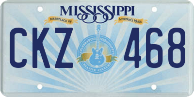 MS license plate CKZ468
