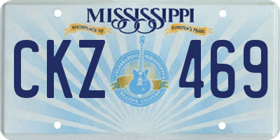 MS license plate CKZ469