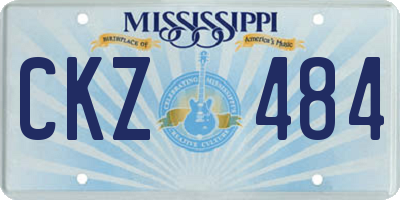 MS license plate CKZ484