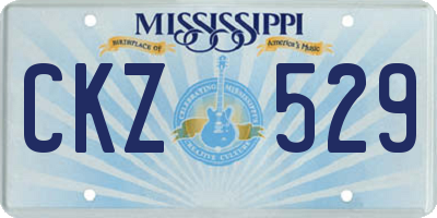 MS license plate CKZ529