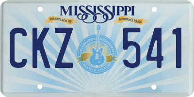 MS license plate CKZ541