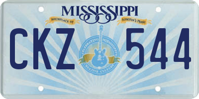 MS license plate CKZ544