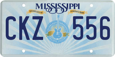 MS license plate CKZ556