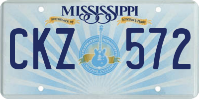 MS license plate CKZ572
