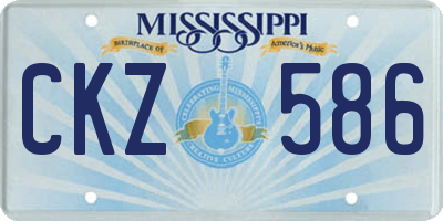MS license plate CKZ586