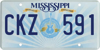 MS license plate CKZ591