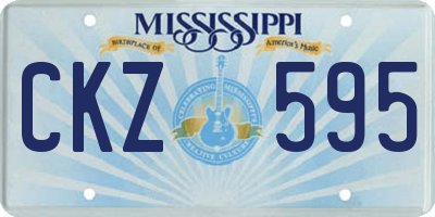 MS license plate CKZ595