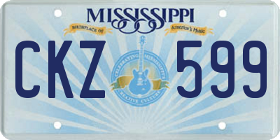 MS license plate CKZ599