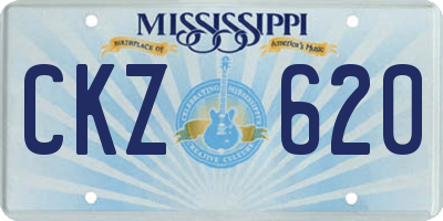 MS license plate CKZ620