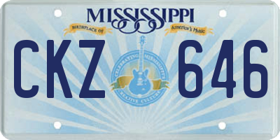 MS license plate CKZ646