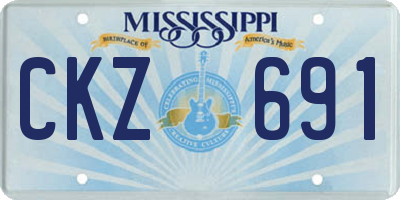 MS license plate CKZ691