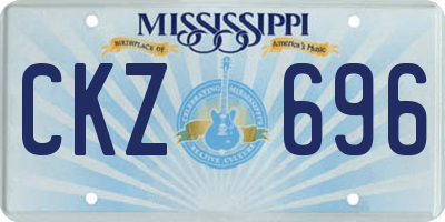 MS license plate CKZ696