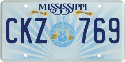MS license plate CKZ769