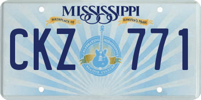 MS license plate CKZ771