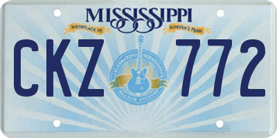 MS license plate CKZ772