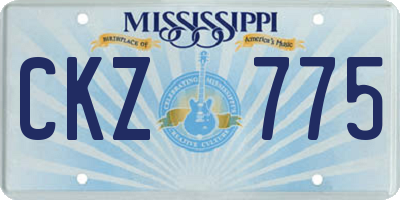 MS license plate CKZ775