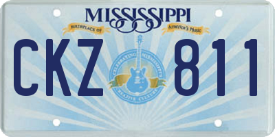 MS license plate CKZ811