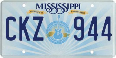 MS license plate CKZ944