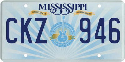 MS license plate CKZ946