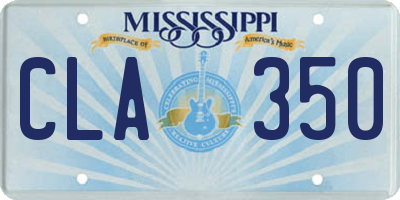 MS license plate CLA350