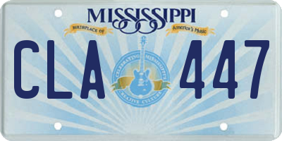 MS license plate CLA447