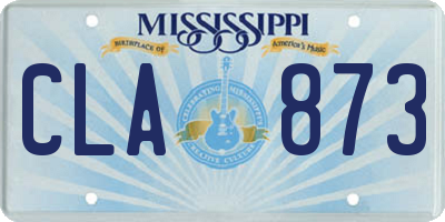 MS license plate CLA873