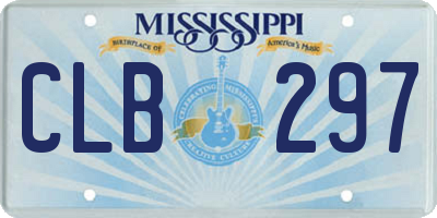 MS license plate CLB297