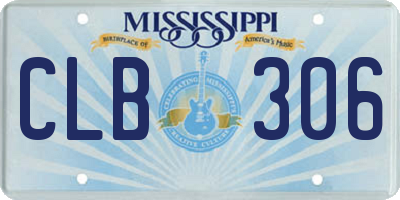 MS license plate CLB306
