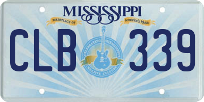 MS license plate CLB339