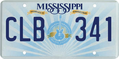 MS license plate CLB341