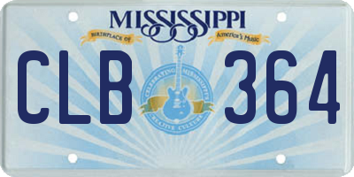 MS license plate CLB364