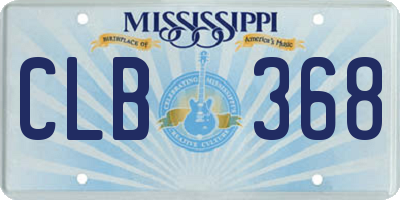 MS license plate CLB368